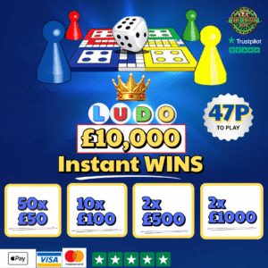 £10,000 Instant Wins ⚡+ £250 end prize💵
